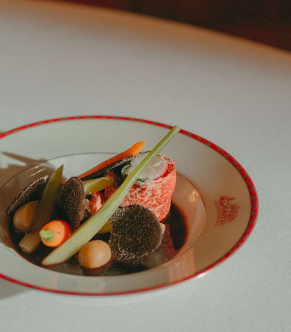 Les plats colorés au Château rauzan-Ségla